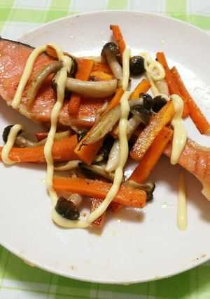 鮭のマヨ野菜焼き-レシピのメイン写真