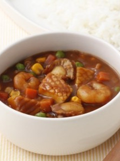 レンジでお手軽!シーフードカレー-レシピのメイン写真