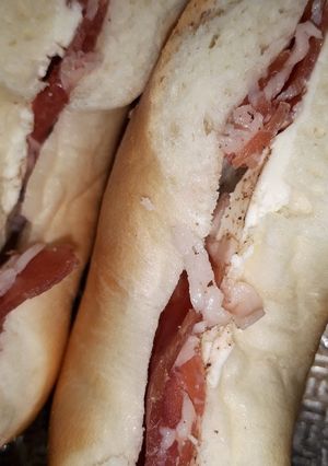 生ハムとクリームチーズのベーグルサンド-レシピのメイン写真