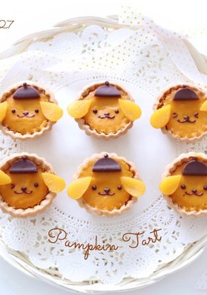 ポムポムプリンちゃんのパンプキンタルト-レシピのメイン写真