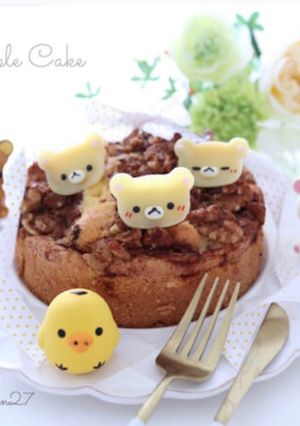 リンゴとくるみのケーキ-レシピのメイン写真