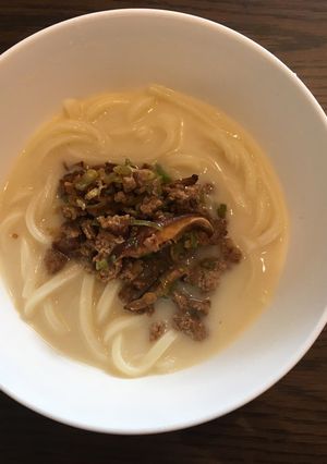 坦々クリームうどん-レシピのメイン写真