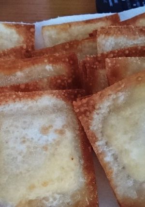 手抜きワンタンの皮のチーズ揚げ-レシピのメイン写真