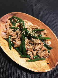 ビールが進む！豚肉といんげんの焼肉炒め！-レシピのメイン写真