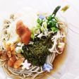 さっぱりとろろめかぶ梅冷やし蕎麦