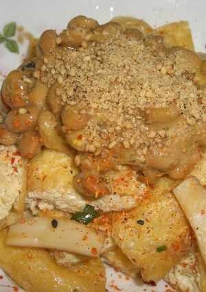 厚揚げとエリンギの味噌炒め☆納豆のせ-レシピのメイン写真