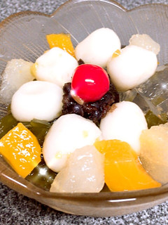 スィーツ男子の白玉あんみつ-レシピのメイン写真