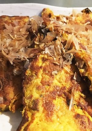 卵黄と納豆のチヂミ風-レシピのメイン写真