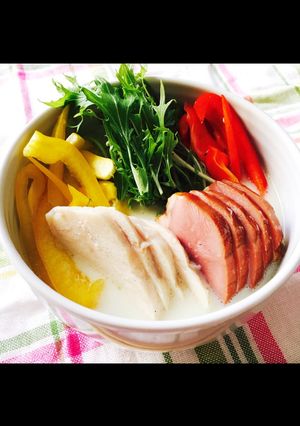 サラダ仕立て冷サッポロ一番塩ラーメン-レシピのメイン写真