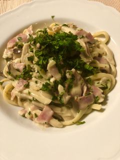 しそ&エリンギベーコン豆乳クリームパスタ-レシピのメイン写真