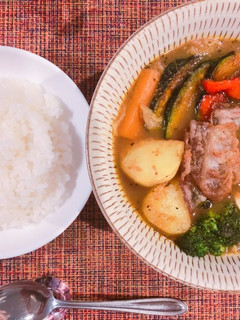 市販スープカレーの素で濃厚スープカレー-レシピのメイン写真
