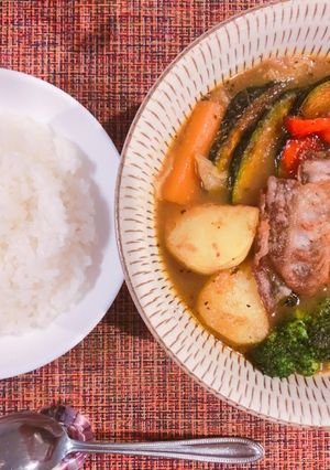 市販スープカレーの素で濃厚スープカレー-レシピのメイン写真