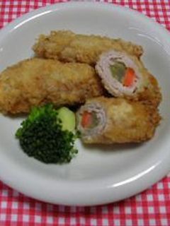 セロリ&人参の豚肉巻きフライ-レシピのメイン写真