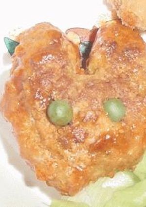 子供大好きうさぎバーグ-レシピのメイン写真