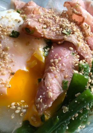 夏はやっぱり冷やしで！ベーコンエッグ麺-レシピのメイン写真