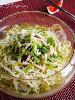 塩ナムルのせ冷やしぶっかけ塩らーめん-レシピのメイン写真