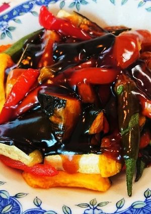 野菜が美味しい！夏野菜の黒酢あんかけ♪-レシピのメイン写真