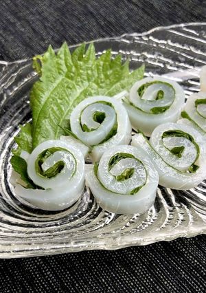 イカの青しそ鳴戸巻き-レシピのメイン写真