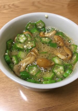さらっとネバネバ♪オクラなめこ-レシピのメイン写真