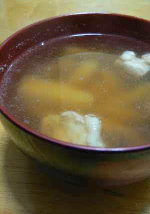 長芋と鶏肉のお吸い物-レシピのメイン写真