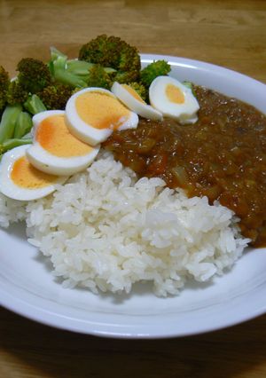 ブロッコリーとゆで卵のカレー-レシピのメイン写真