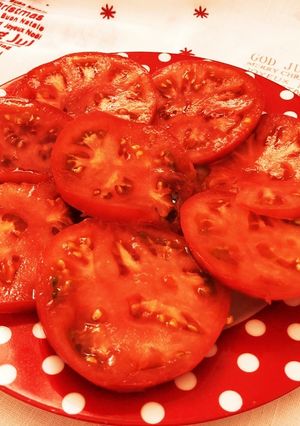簡単スライストマトのカルパッチョサラダ-レシピのメイン写真