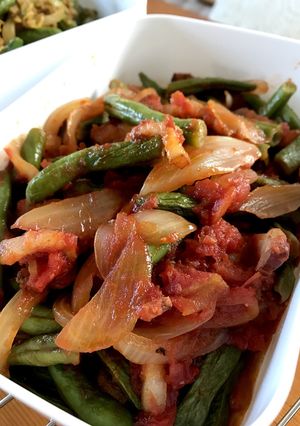 いんげん豆とベーコンのトマト煮-レシピのメイン写真