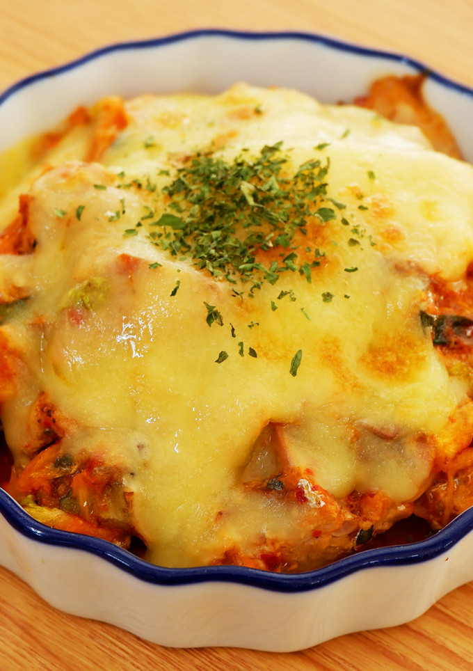さばとキムチのチーズ焼き-レシピのメイン写真