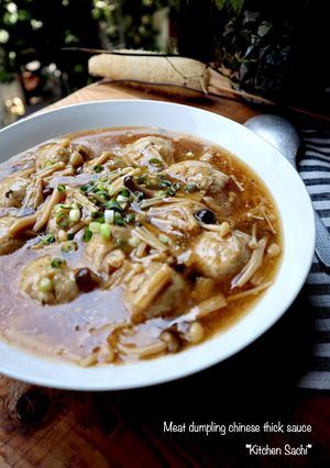 ふわふわ肉団子の中華あんかけ煮-レシピのメイン写真