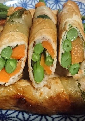 にんじんといんげんの肉巻き-レシピのメイン写真