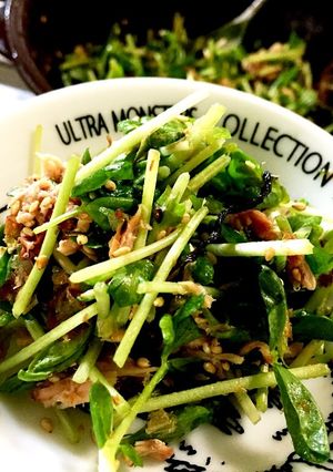無限豆苗 混ぜるだけ！塩昆布おかか和え-レシピのメイン写真