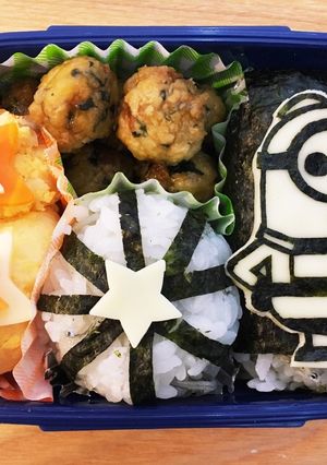 ミニオンの海苔切り弁当(2)-レシピのメイン写真