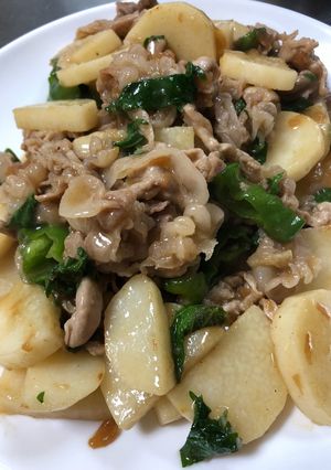 豚肉と長芋の青じそ炒め-レシピのメイン写真