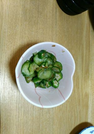 オクラときゅうりの和物-レシピのメイン写真