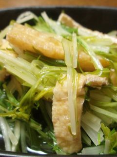 水菜とお揚げの炊いたん-レシピのメイン写真