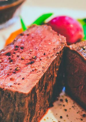 58℃牛もも肉ステーキ：高タンパク低脂質-レシピのメイン写真