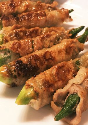 豚肉シリーズ_オクラ巻き-レシピのメイン写真