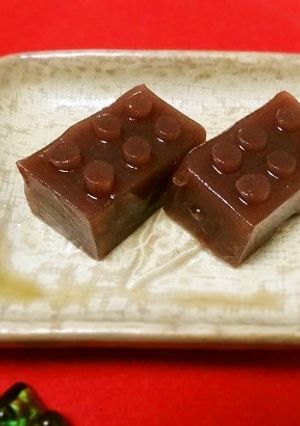 子供の茶会にレゴ羊羹-レシピのメイン写真