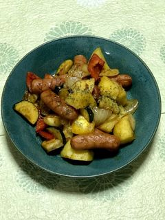 ズッキーニの和風カレーソテー♡-レシピのメイン写真
