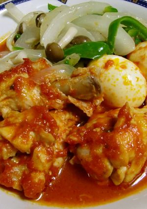 ★簡単！美味しい＊鶏手羽元のトマト煮＊♪-レシピのメイン写真