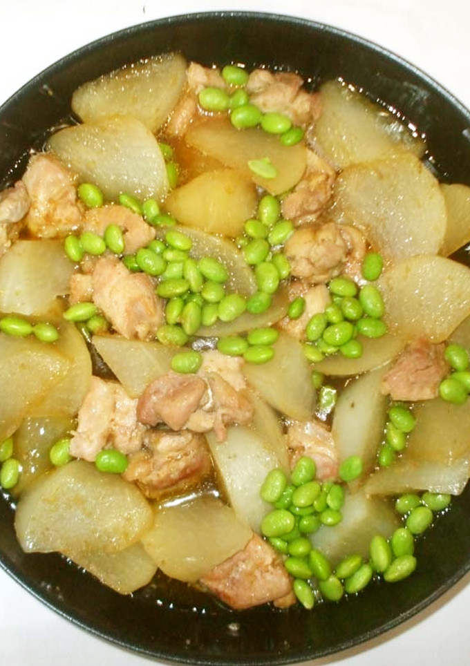 皮つき大根と鶏もも肉の煮物♪簡単-レシピのメイン写真