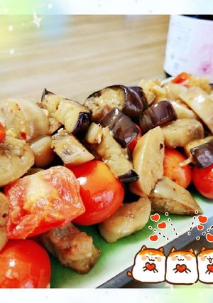 マクロビ☆彩りなすのペペロンチーノ-レシピのメイン写真