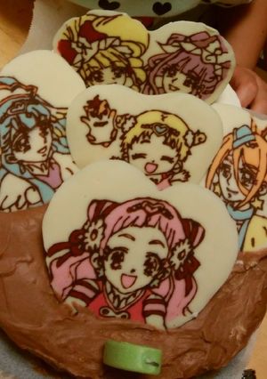 キャラクターケーキチョコプレートの作り方-レシピのメイン写真