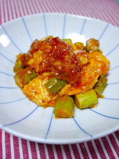 簡単!ふわふわしらす卵のエビチリ風-レシピのメイン写真
