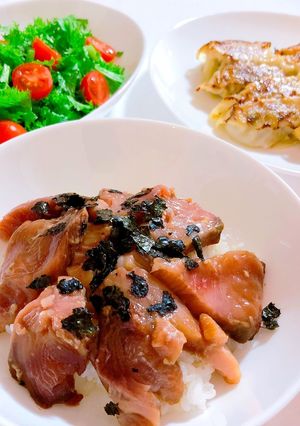 カツオの漬け丼-レシピのメイン写真