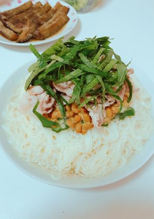 納豆豚しゃぶそうめん-レシピのメイン写真