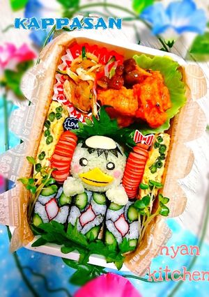 簡単♪『カッパさんとかっぱ巻き』弁当♡-レシピのメイン写真