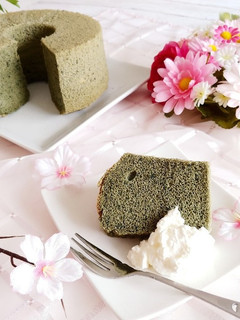 よもぎの米粉シフォンケーキ-レシピのメイン写真
