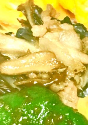 簡単♪3分舞茸と豚のきんぴら♪お弁当にも-レシピのメイン写真