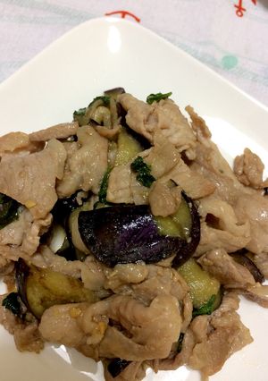 豚こま肉とナス大葉の味噌炒め-レシピのメイン写真